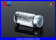 قوارير زجاجية صغيرة سعة 8 مل بأغطية سدادات مطاطية لتغليف الببتيد قوارير زجاجية صغيرة مع أغطية لولبية